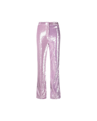 Sequin Straight Pants Lilac