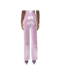 Sequin Straight Pants Lilac