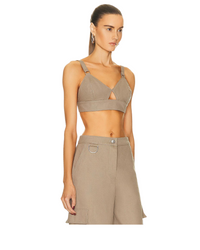 Canvas Bralette Light Beige